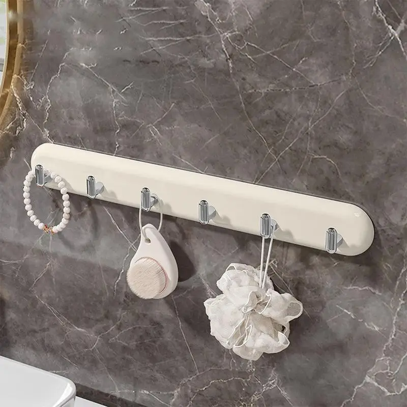 Ganchos de pared para baño, soporte de gancho para ropa, duradero, conveniente, sin perforación, montado en la pared, cocina, baño y dormitorio