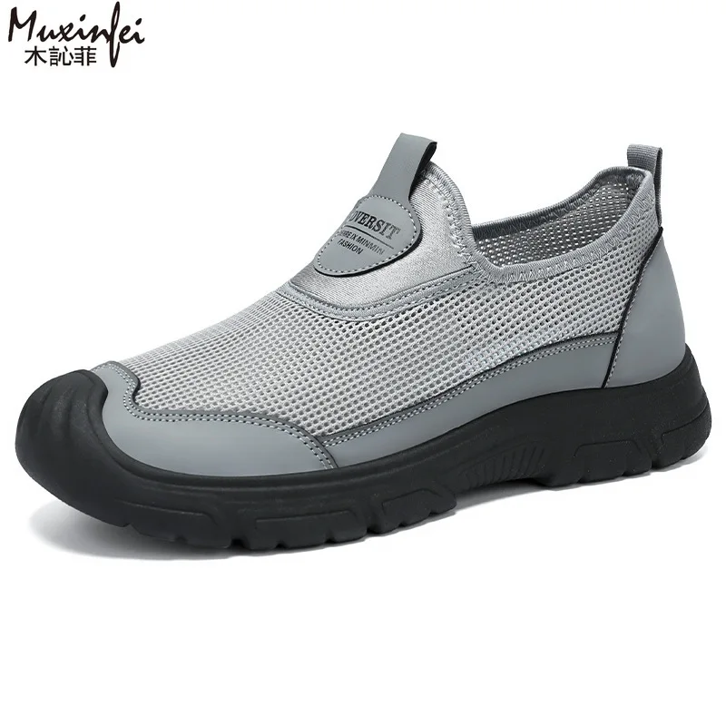Shoes For Man Mesh Breathable Casual Sneakers Soft Sole Lightweight Summer Sneakers For Men Cheap Shoes Clearance Free Shipping
