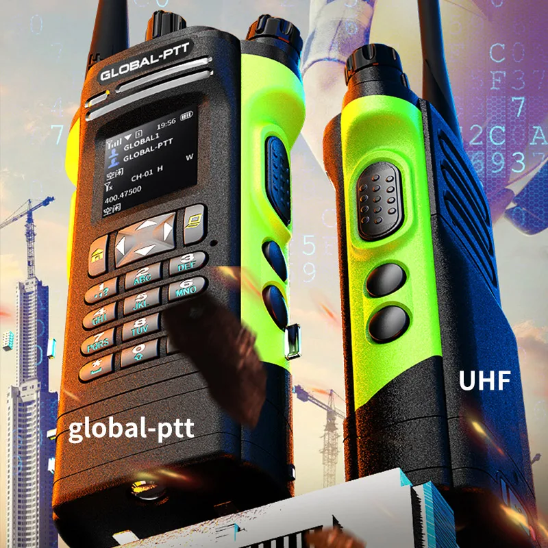 Global-Ptt 6500 Professionele Walkietalkie 4G Poc Uhf Tweeweg Radiocommutator Grote Langeafstandstelefoons Telecommunicatie Politie