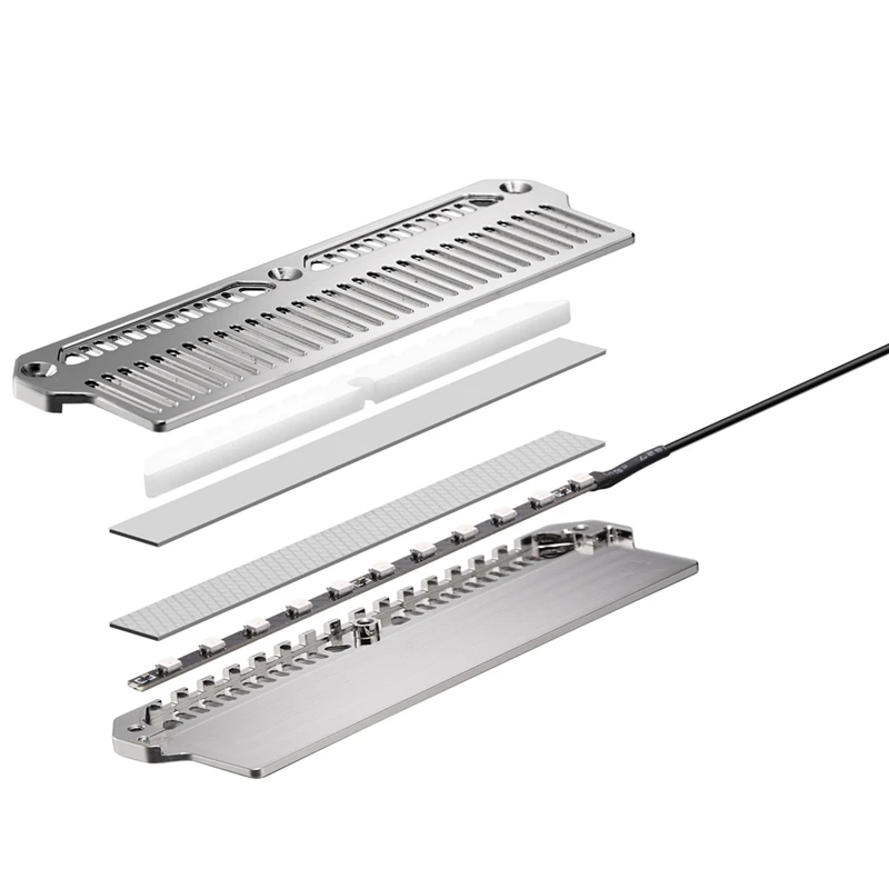 DDR4 DDR5 RAM 메모리 방열판 쿨러, 메모리 냉각 조끼, 알루미늄 라디에이터, 라이트 스트립, 9 열 패드