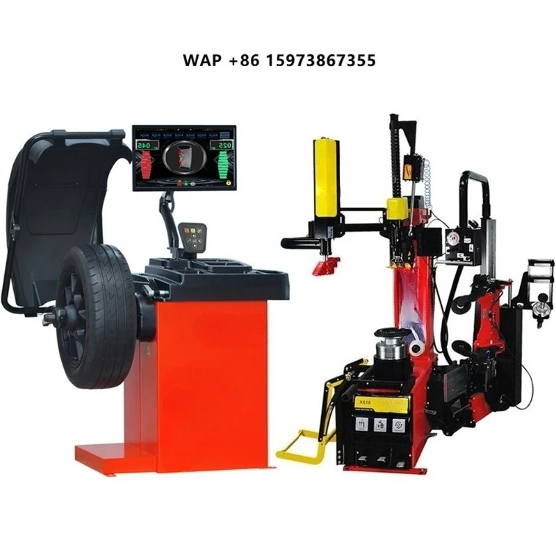 Car Repair Equipment Touchless Tire Machine Changer and Balancer Combo Efficient for Tires Repairing