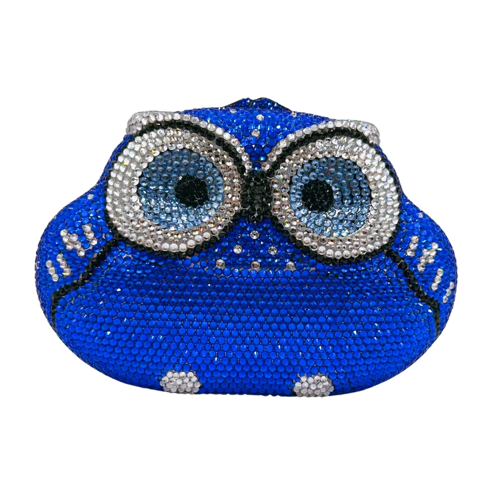 Cartoon Owl Crystal Bag Hard Box Studded With Diamonds Dinner Animal Modeling Banquet Clutch Evening Bag Bolso Diseñador De Lujo