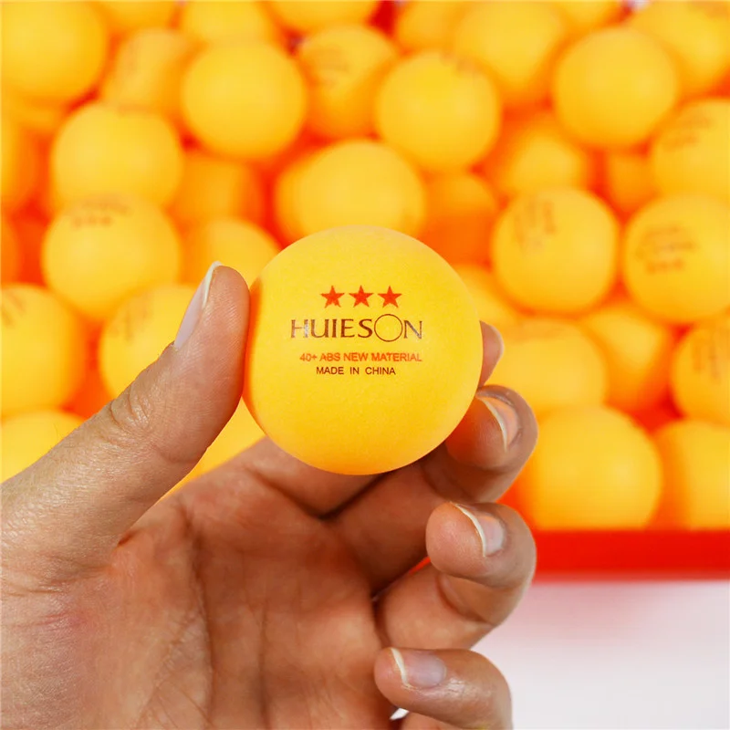 Huieson 30 50 100 Pcs 3 Star 40mm+ 2.8g White Orange Table Tennis Balls English New Material Ping Pong Balls ABS Training Balls