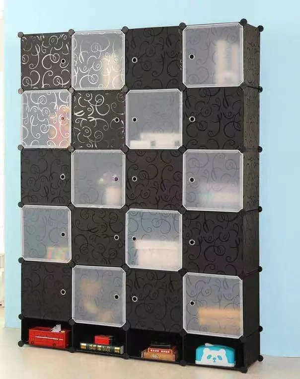 Custom Portable Convertible Plastic Multilayer Home Storage Rack Wardrobe For Bedroom And Apartment Living Room