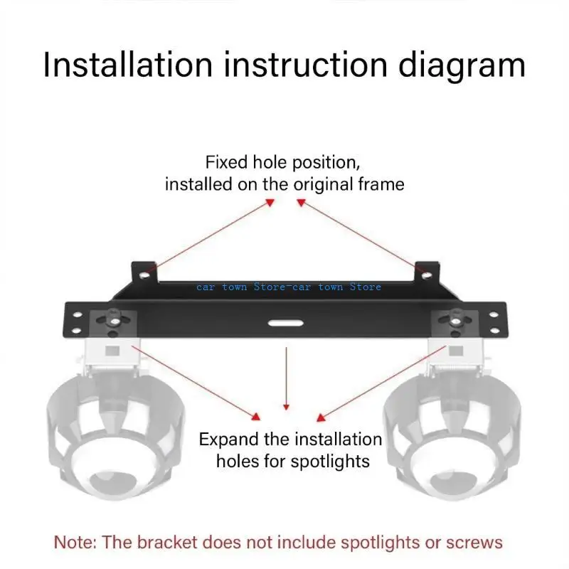 

RXJE Stable Motorcycle Light Brackets Simple Installation Motorcycle Headlight Bracket Concealed Designs for NMAX155 PCX150