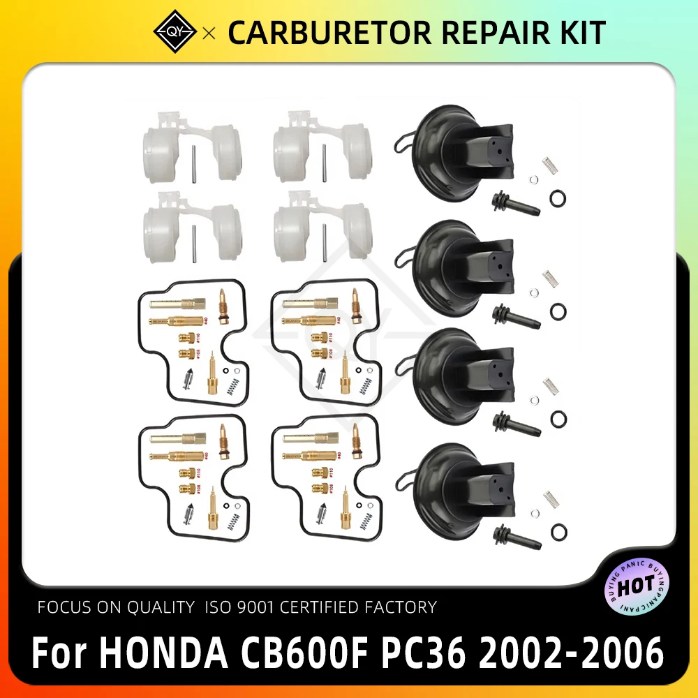 

Motorcycle Carburetor Seal Gasket Diaphragm Rebuild Parts Carburetor Repair Kit For HONDA CB600F PC36 CB 600 CB600 2002-2006