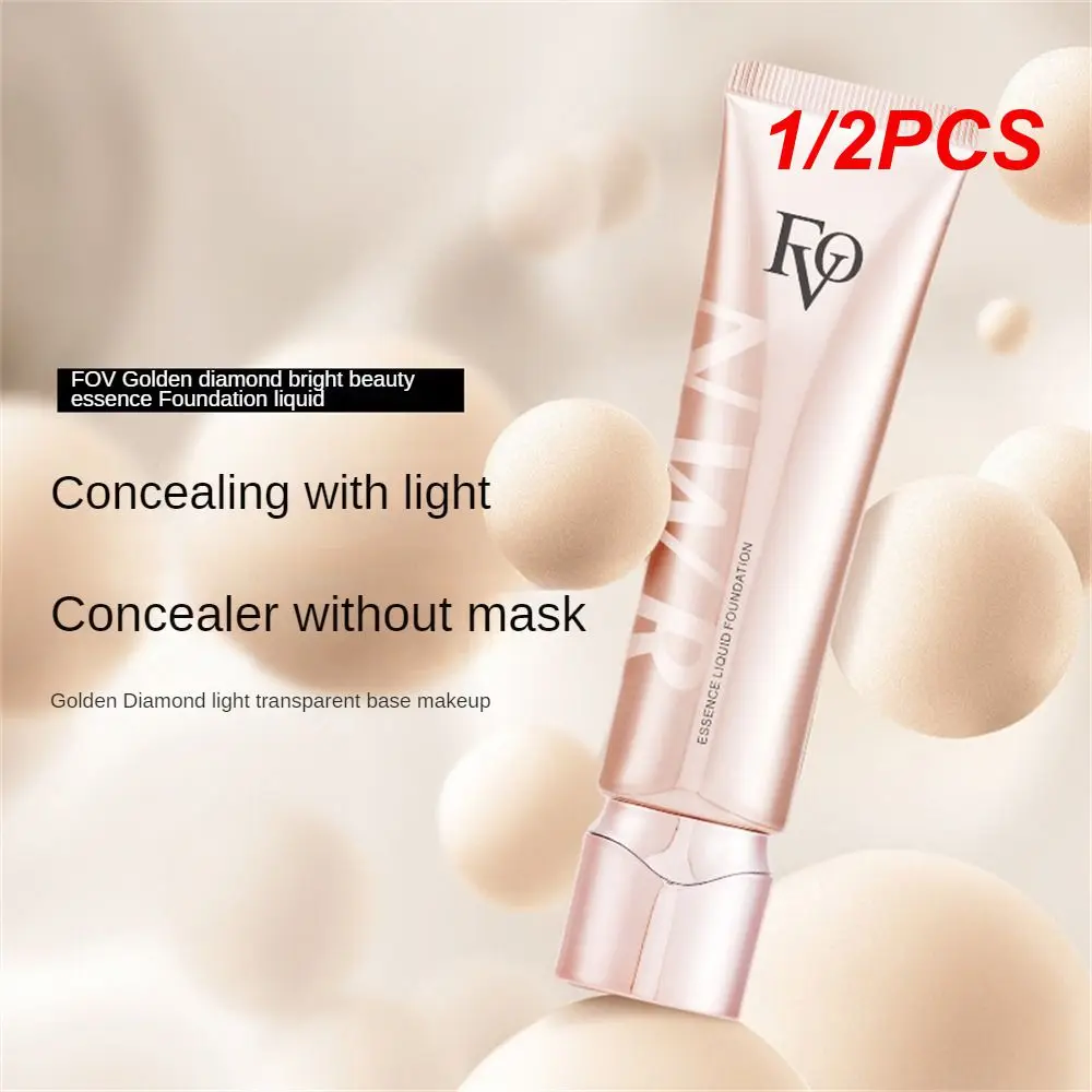 1/2PCS Long Lasting Liquid Foundation Thin And Docile Modify Skin Tone Repair Fluid Foundation Cream Matte Liquid Foundation