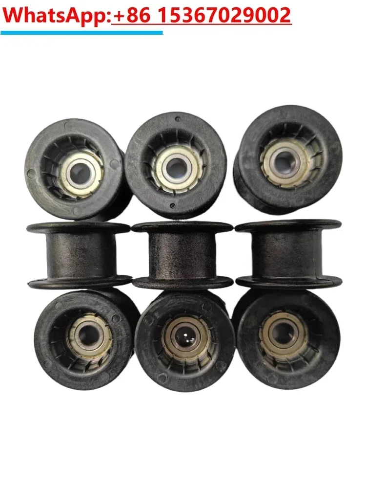 10PCS  Plastic machine safety door pulley wheel bearing inner diameter 12mm wheel outer diameter 58mm groove width 26