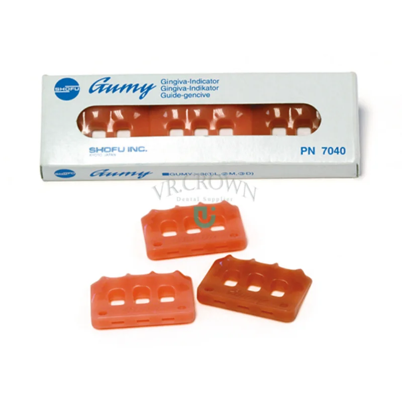 SHOFU Gumy Gingiva Indicator Gingiva Indikator Guide Gencive Vintage Halo Gumy Gingiva Indicator Tri-Color Set