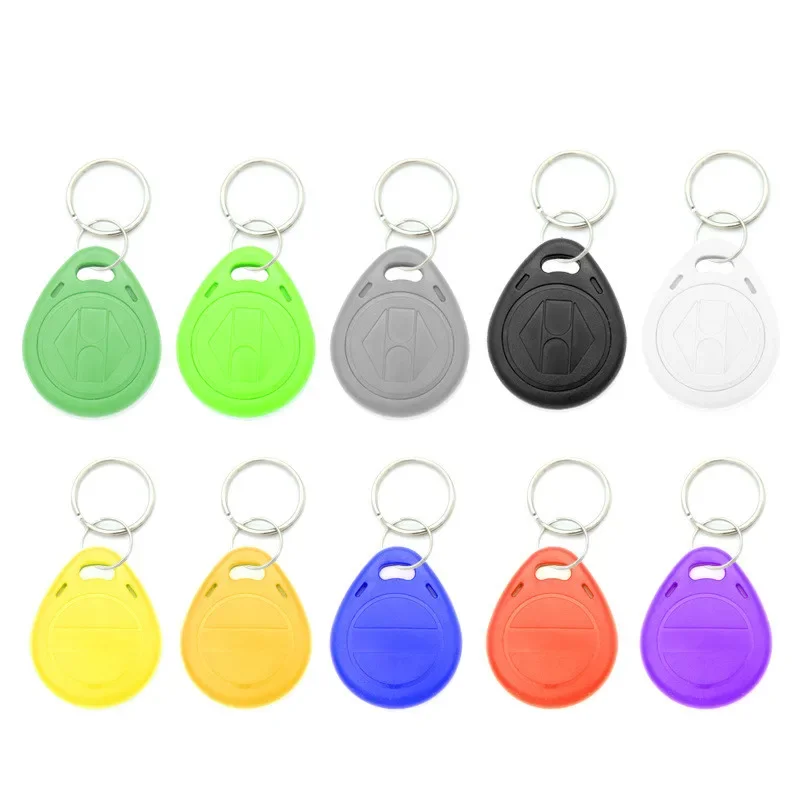 ESCAM 100 stücke Rfid Tag 125KHz Proximity RFID Karte Keyfobs Key Fob Access Control Smart Card 11 Farben
