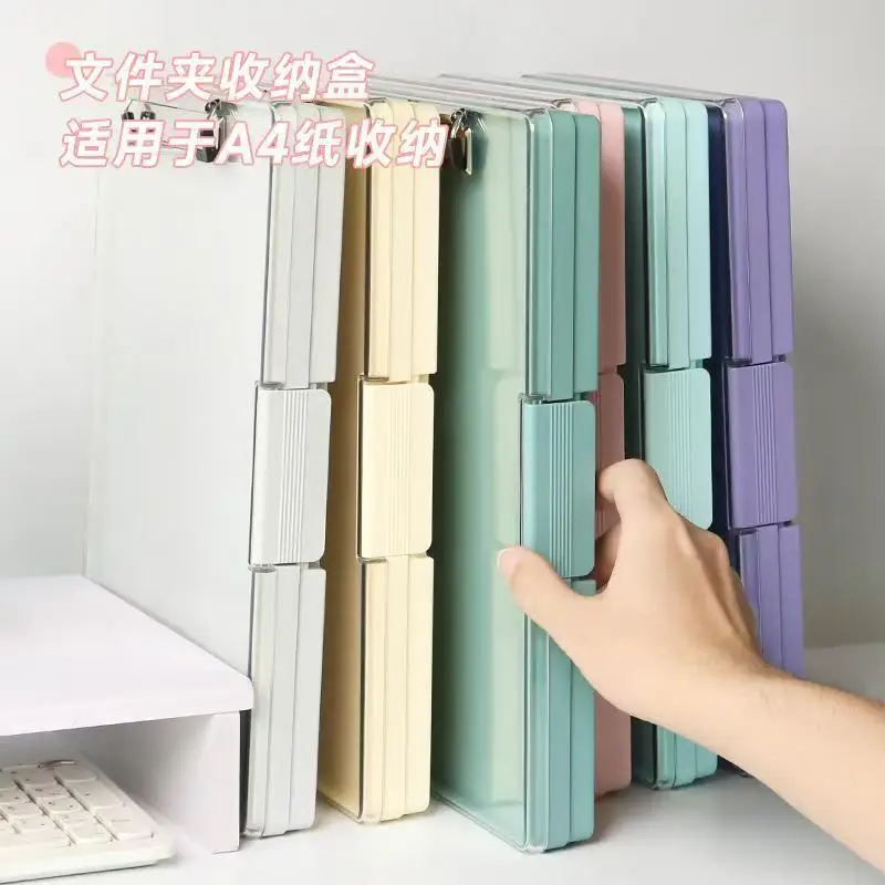 clipboard with storage multifunctional 2 layer plastic clipboard storage box College Student Storage Clip Board A4 File Box