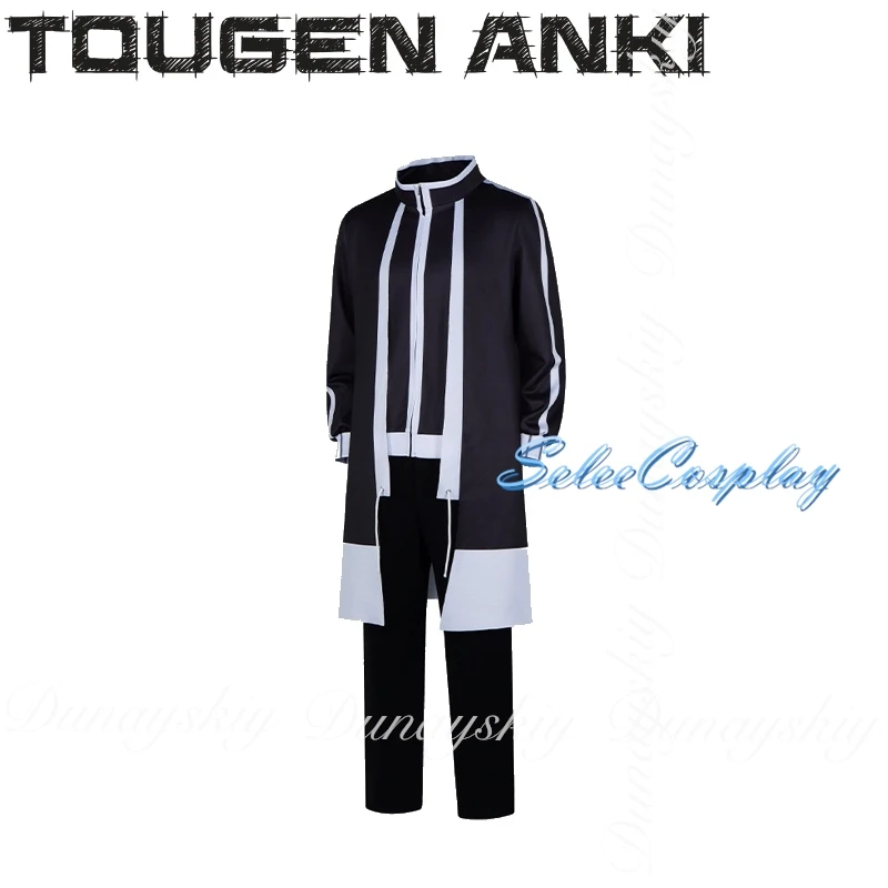 توغين أنكي أنيمي تأثيري أكاديمية راسيتسو الرجال النساء مزدوجة أسود أبيض زي مدرسي بدلة كاملة #5