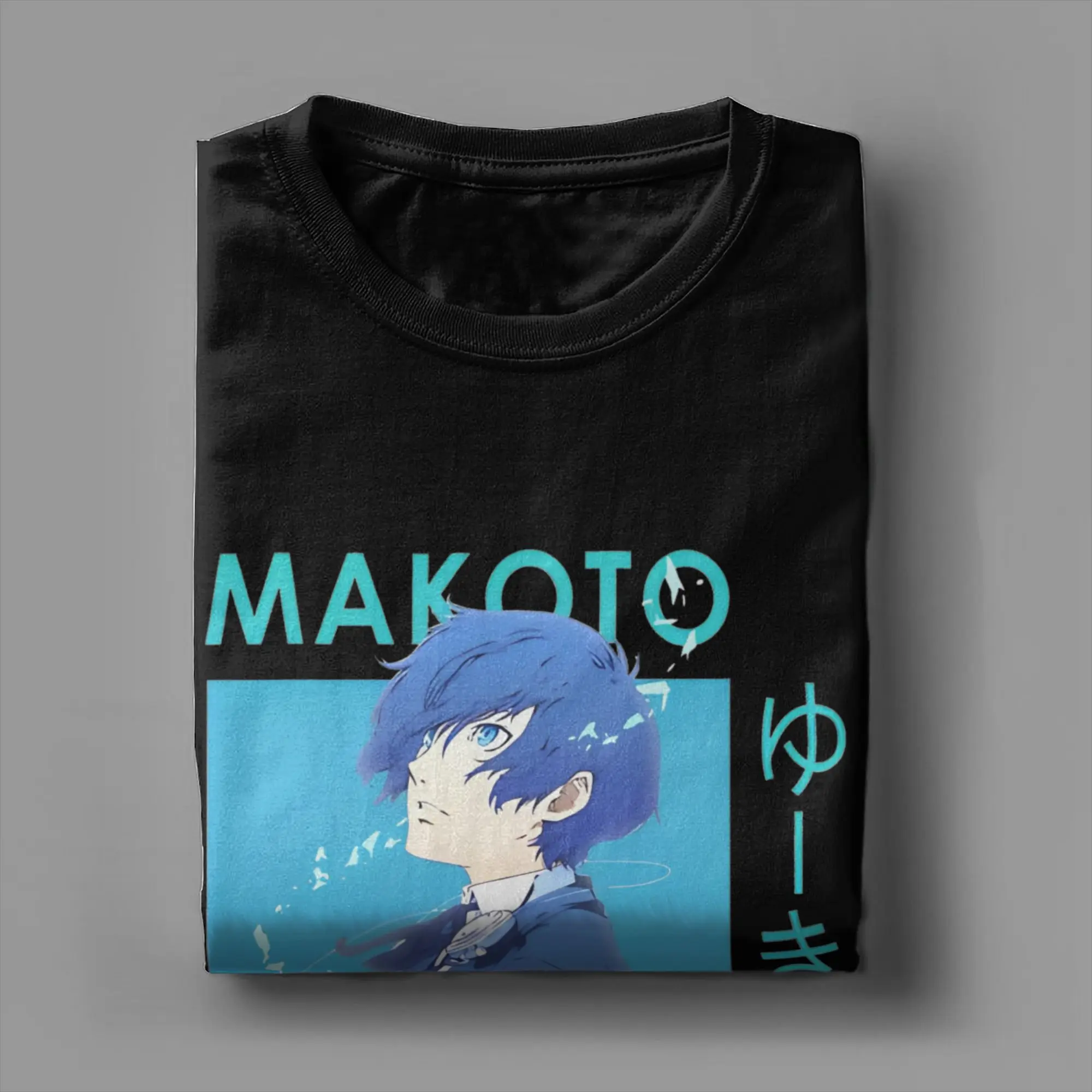 Makoto Persona 3 Game Tee Shirt for Men Women Graphic Printing T Shirts  100% Cotton Clothing