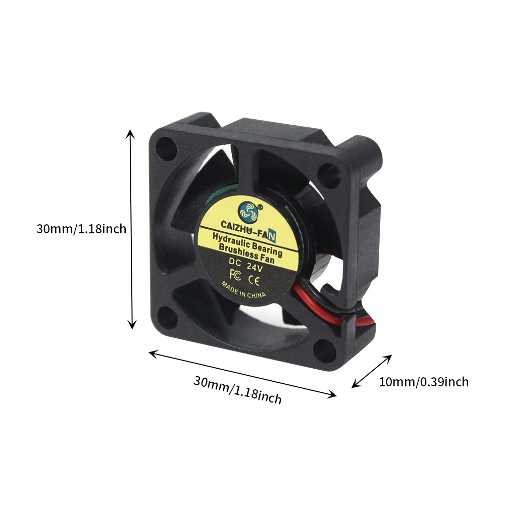 Raspberry Pie Impressora 3D Ventilador de Refrigeração, DIY Reprap Blower para Voron 0.2, DC 24V, sem escova, 10000rpm, Cooler, 3010