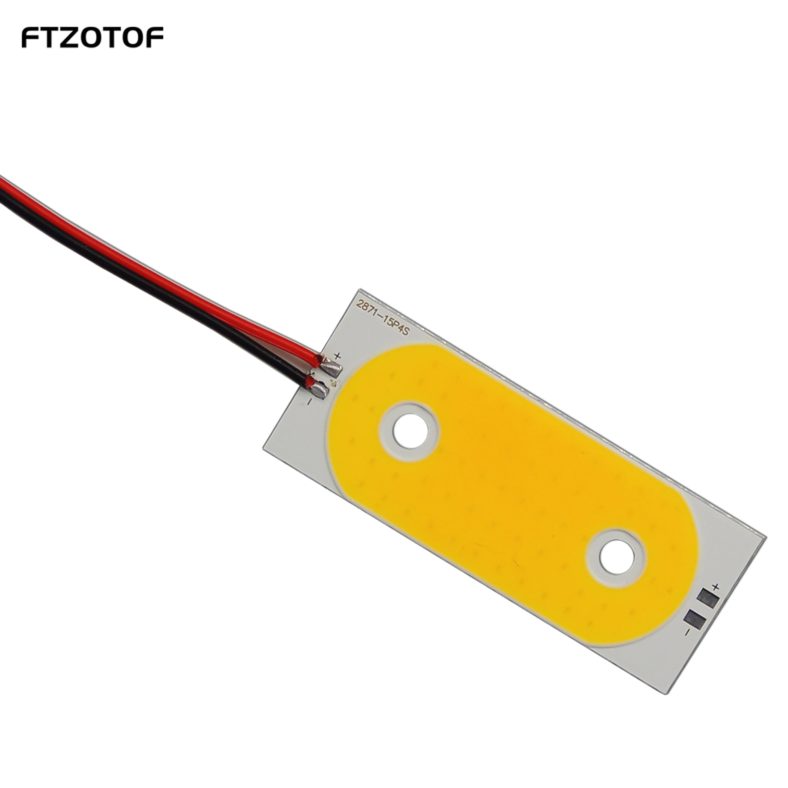 

FTZOTOF LED COB 12V DC Bulb Light Source Chip Strip 71*28mm 20W Super Bright Warm Cool White Suitable for DIY Scooter Bike Lamps