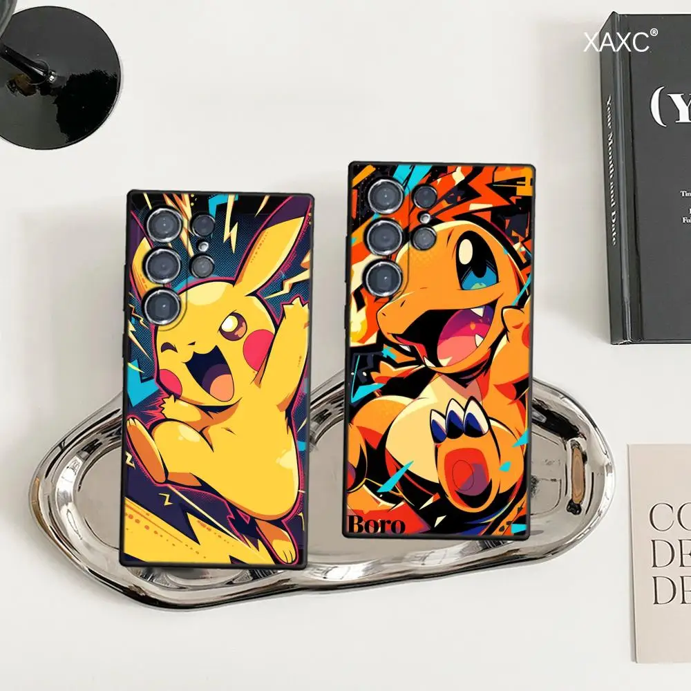 P-Pokemon Phone Case For Samsung Galaxy S26 Ultra S25 FE S24 S23 S22 Plus S25 Edge S21 TPU soft shell Covers