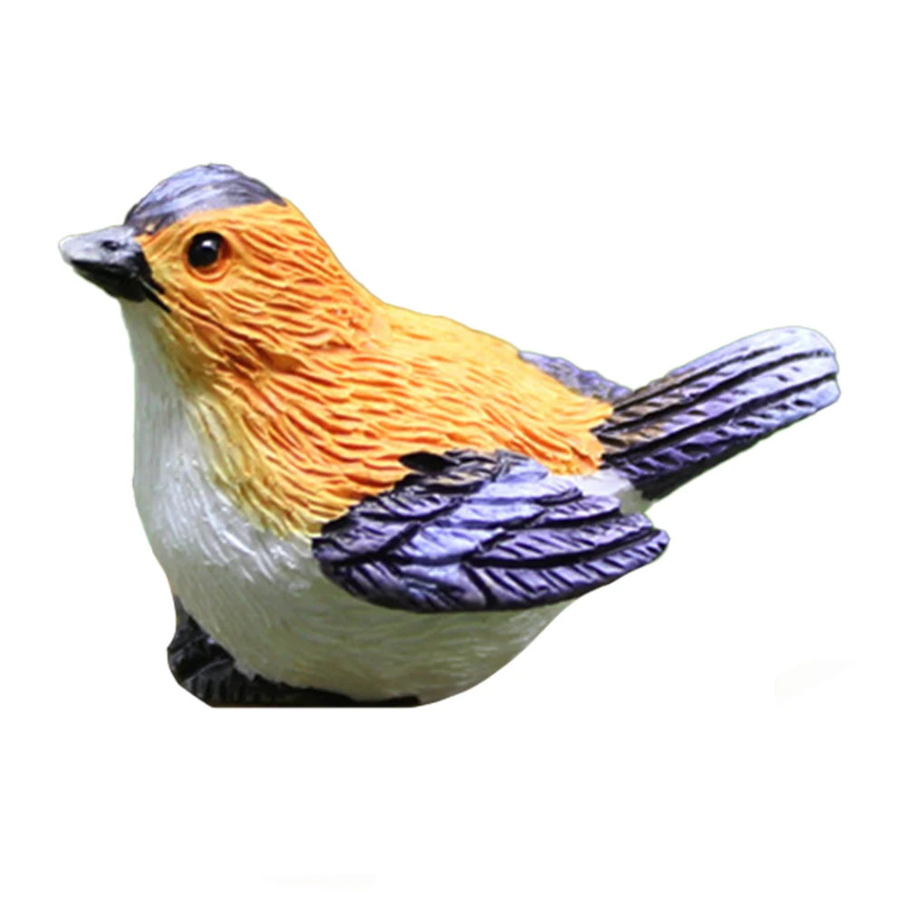 Ornements de pelouse pratiques de haute qualité, matériau en résine, usage polyvalent, mini jardinage, figurine Birdie Auckland, tout neuf