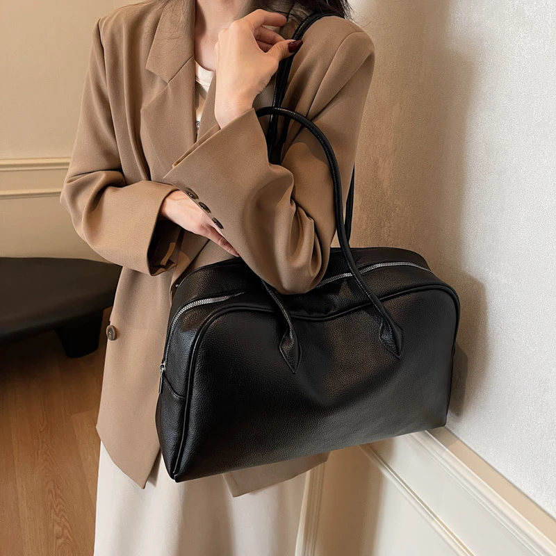 stylish-shoulder-diaper-bag-women's-luxury-leather-tote-vintage-crossbody-bag-minimalist-designer-large-capacity-elegant