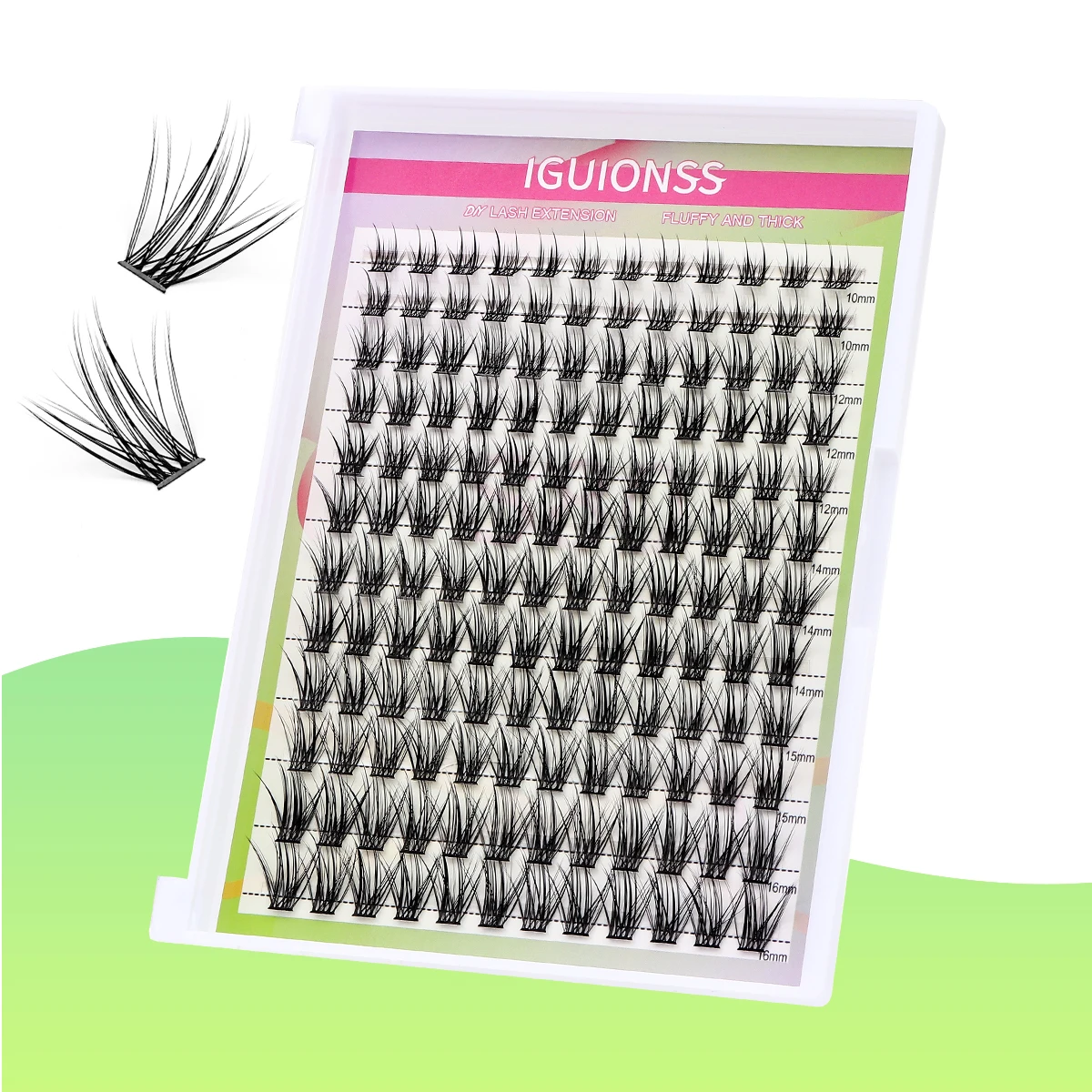 

Fake eyelash extension IG2350 mixed length D-roll vacation eyelash DIY at home using IGUIONS