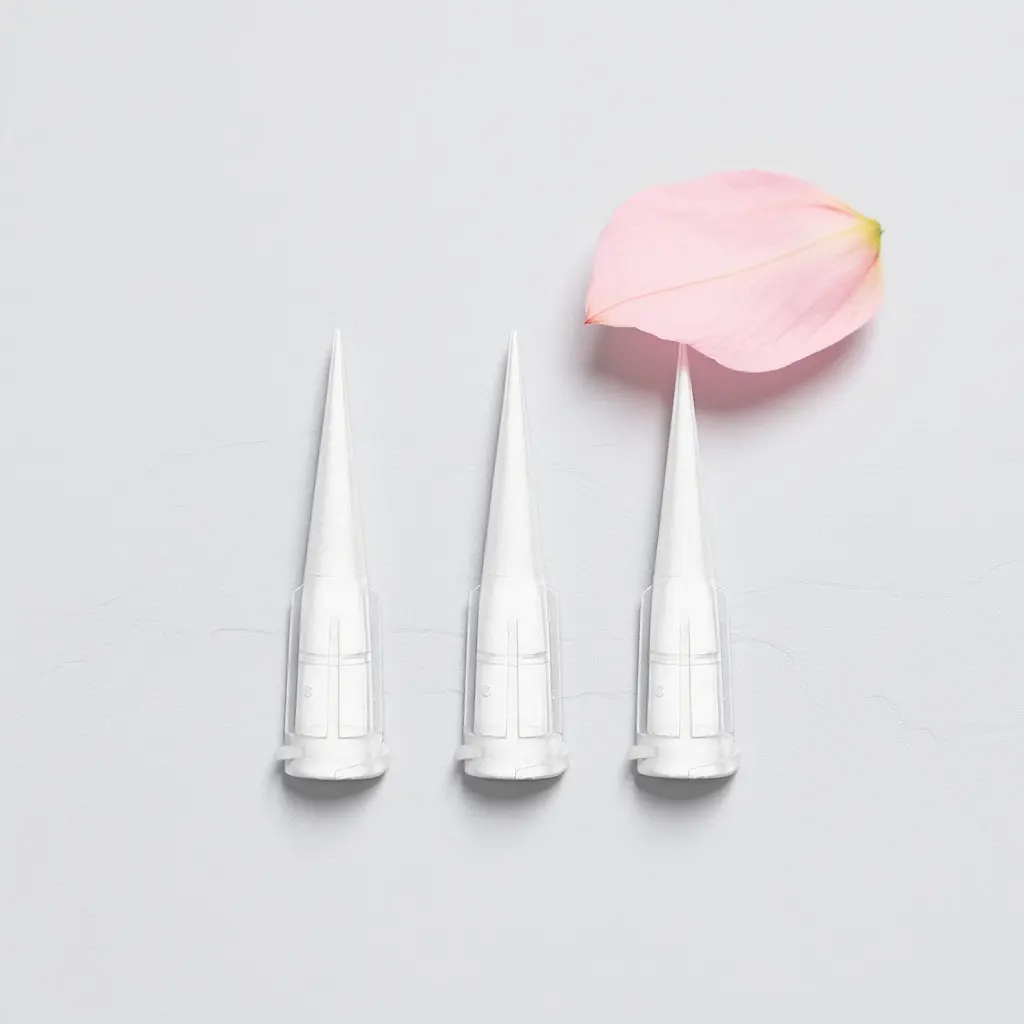 30Pcs Laboratory Dispensing Needles Tapered Blunt Tips Precision Glue Applicator Adhesive Liquid Syringe Tips for Micro