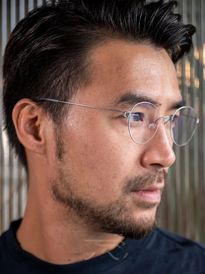 Denmark Brand Men Ultralight Glasses Frame Air Titanium Women Simple Business Daily Eyeglasses Gold Wire Thin Rim Spectacles