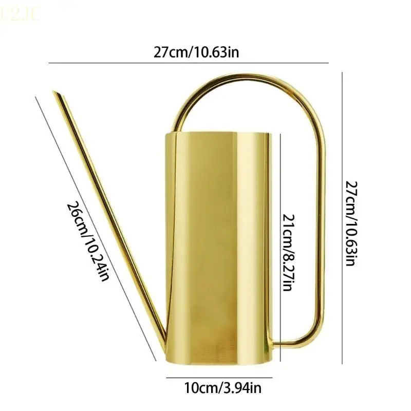 U2JC из нержавеющей стали, поливаная банка длиной 51 унции для крытого растения цветочный ирригация