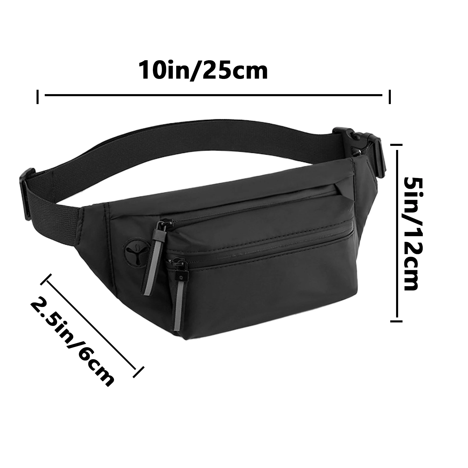 Molizhi Ladies Fanny Pack Travel Cross-Body Bag Fashion Fanny Pack Portable Running Chest Pack Large Capacity Backpack