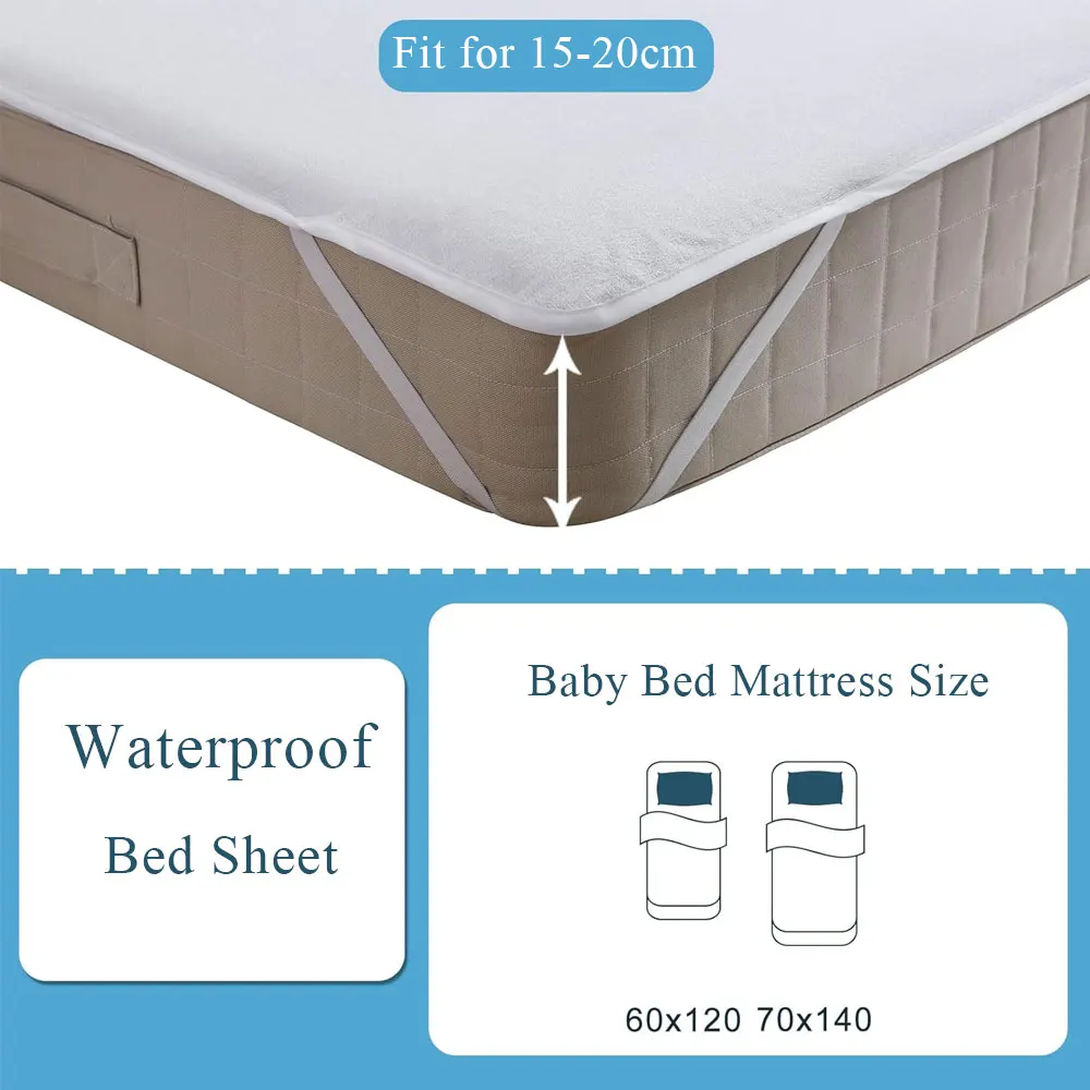 Waterproof Bed Sheet For Crib Bed Mattress Anti Mites & Bed Wetting Sheet Protector