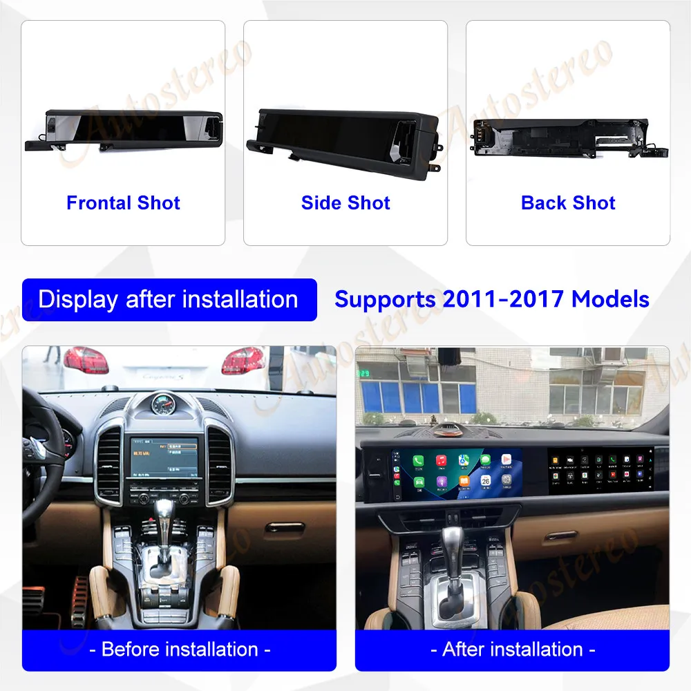 2026 Style Dual Screen Android Carplay For Porsche Cayenne 958 Car Radio GPS Navigation Multimedia Player Head Unit Media New