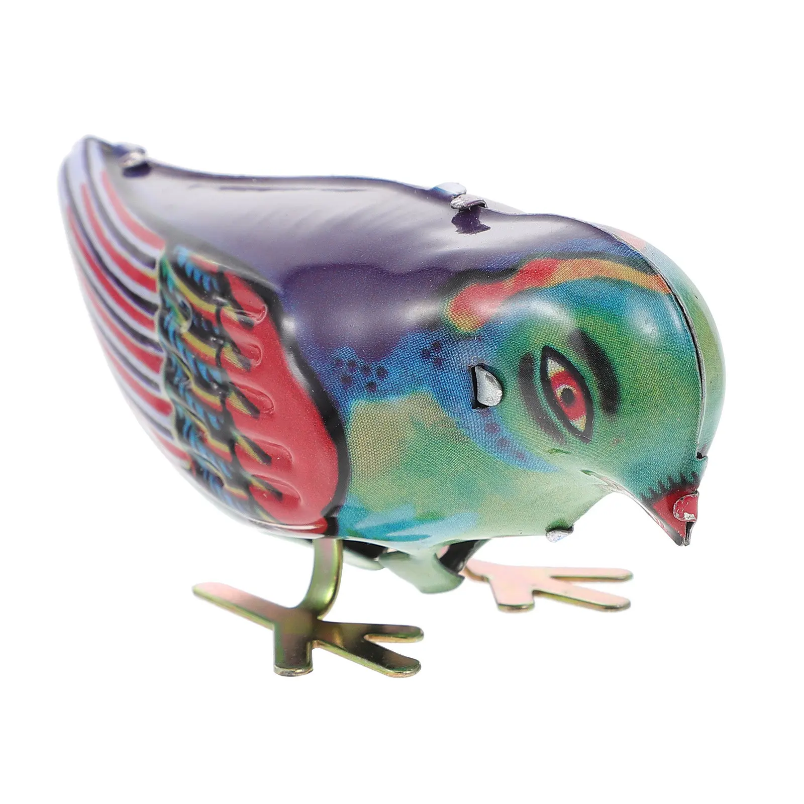 Kreatywna, nakręcana zegarowa zabawka z blaszki w kształcie sroki, mechanizm nakręcany, dla dzieci, wielokrotnego użytku, w stylu vintage, długotrwała, kolekcjonerska.