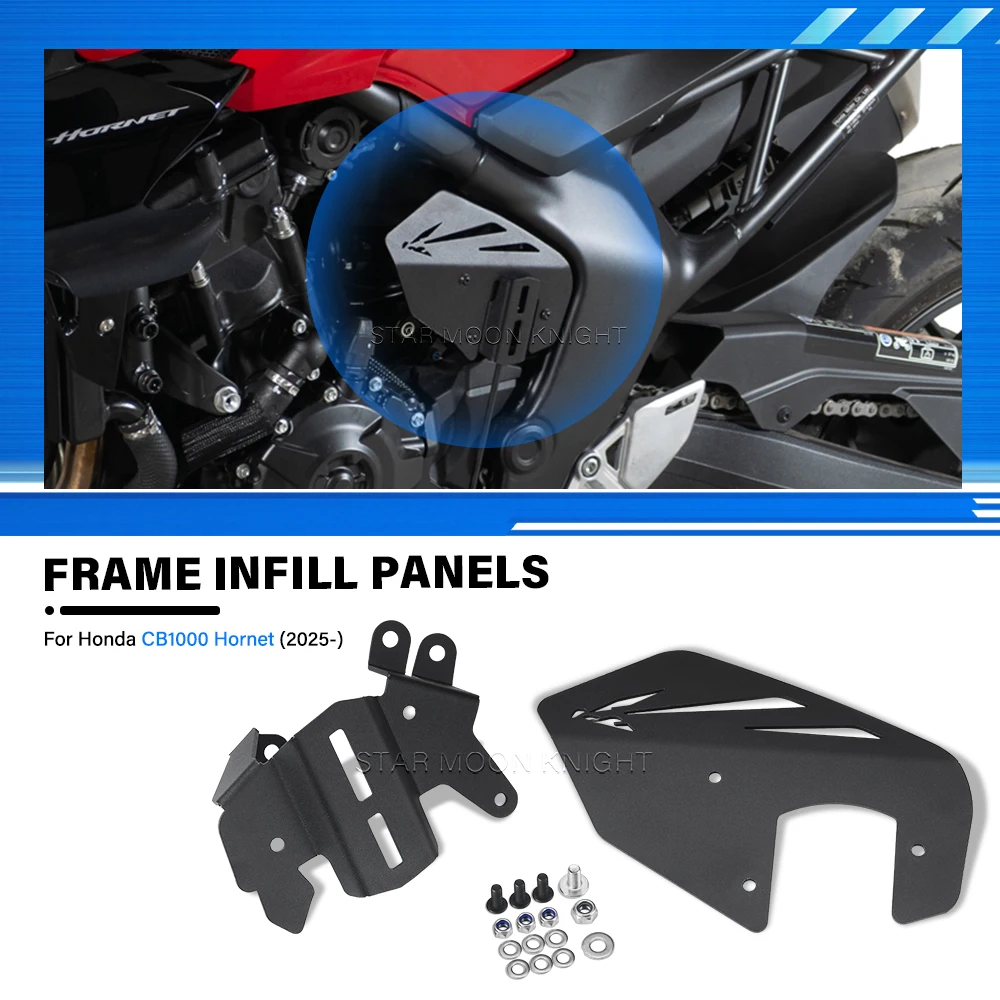 Moto Aluminum Alloy Frame Filler Plate Impact-resistant Protective Cover For Honda CB1000 Hornet 2025- Motorcycle Accessories