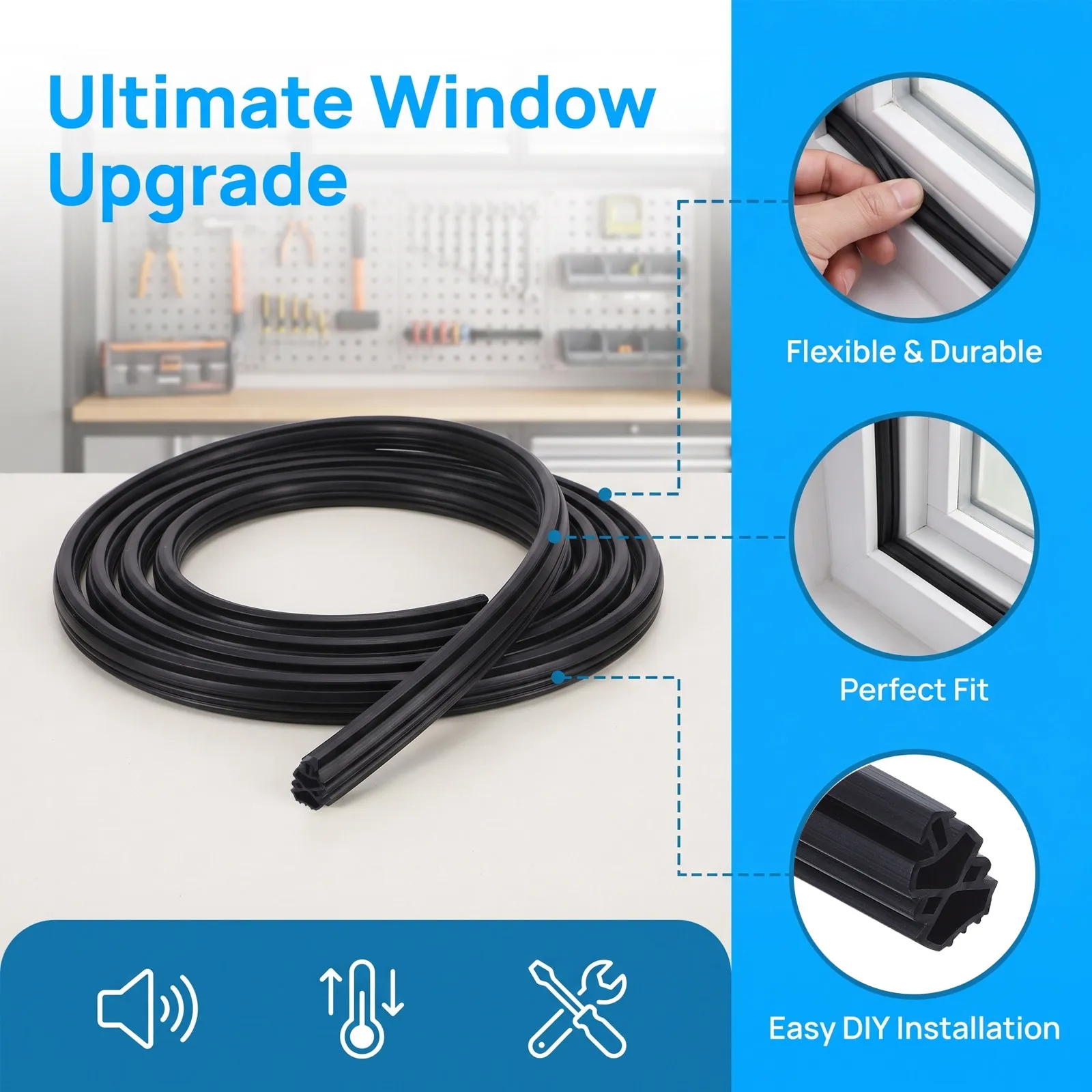 4 M Window Seal Strip Slot Type for Plastic Steel Window Press Strip for Sealing Noise Reduction Sound Insulation