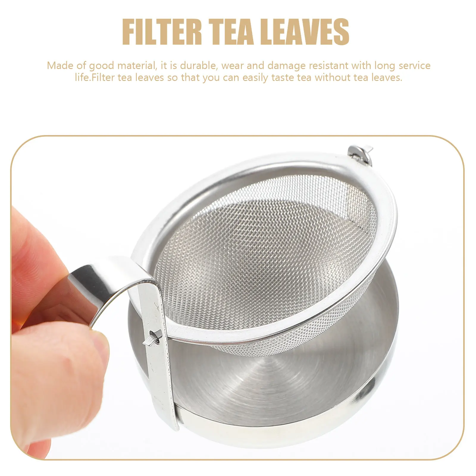 Premium Stainless Steel Tea Infuser Duck-Billed Loose Leaf Tea Steeper Uniform Leakage Strong Filtration for Home Office Kitchen