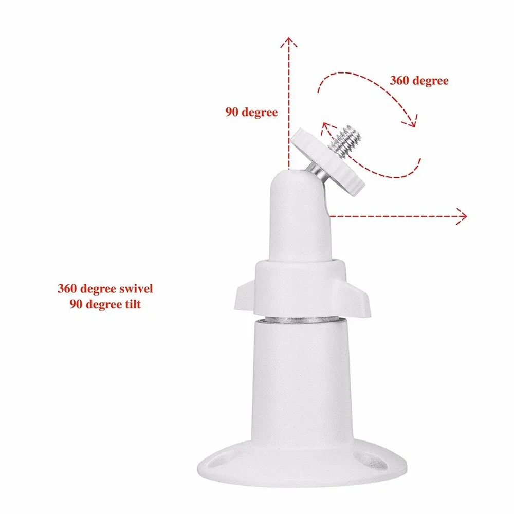 Staffa di sicurezza a parete/soffitto regolabile per interni ed esterni da 3 pezzi in metallo per telecamera Arlo o Arlo Pro Cam