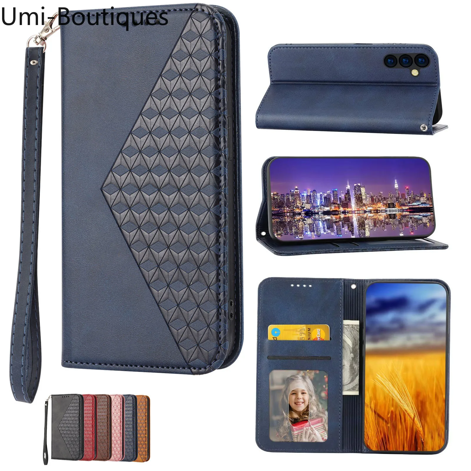 

Wrist Wallet Case For Google Pixel 9A 9 Pro XL 8A 8 7A 7 6A Luxury Leather Lanyard 2 Cards Holder Handbag Book Flip Cover Funda