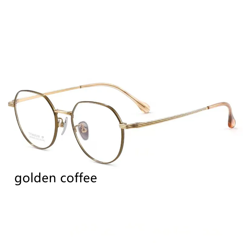 

50mm Retro Pure titanium Frame 2023 New Round Myopia Glasses Woman Men Glasses Myopia Optical Frames Eyeglasses 00010