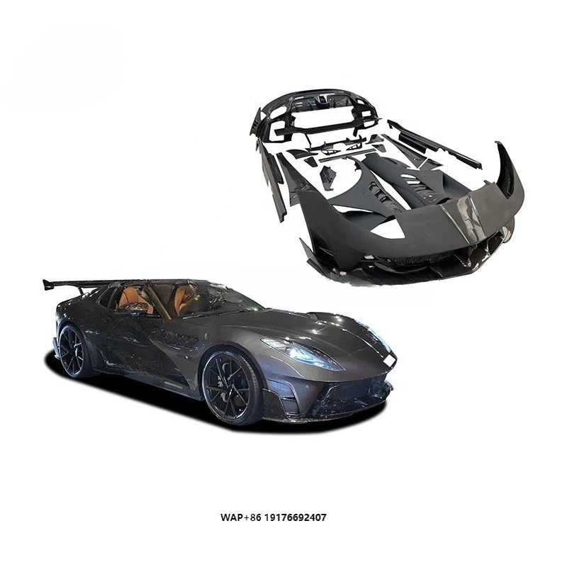 812 Body Kit Half Carbon Fiber Msy Style Car Bumper Side Skirts Fender Supercar Bodykit