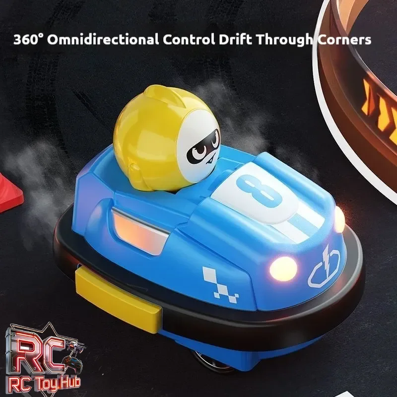 Remote Control Bumper Kart 360 Degree Drift Multi Player Battle Parent Child Interactive Electric Auto Demo Toy For Kids