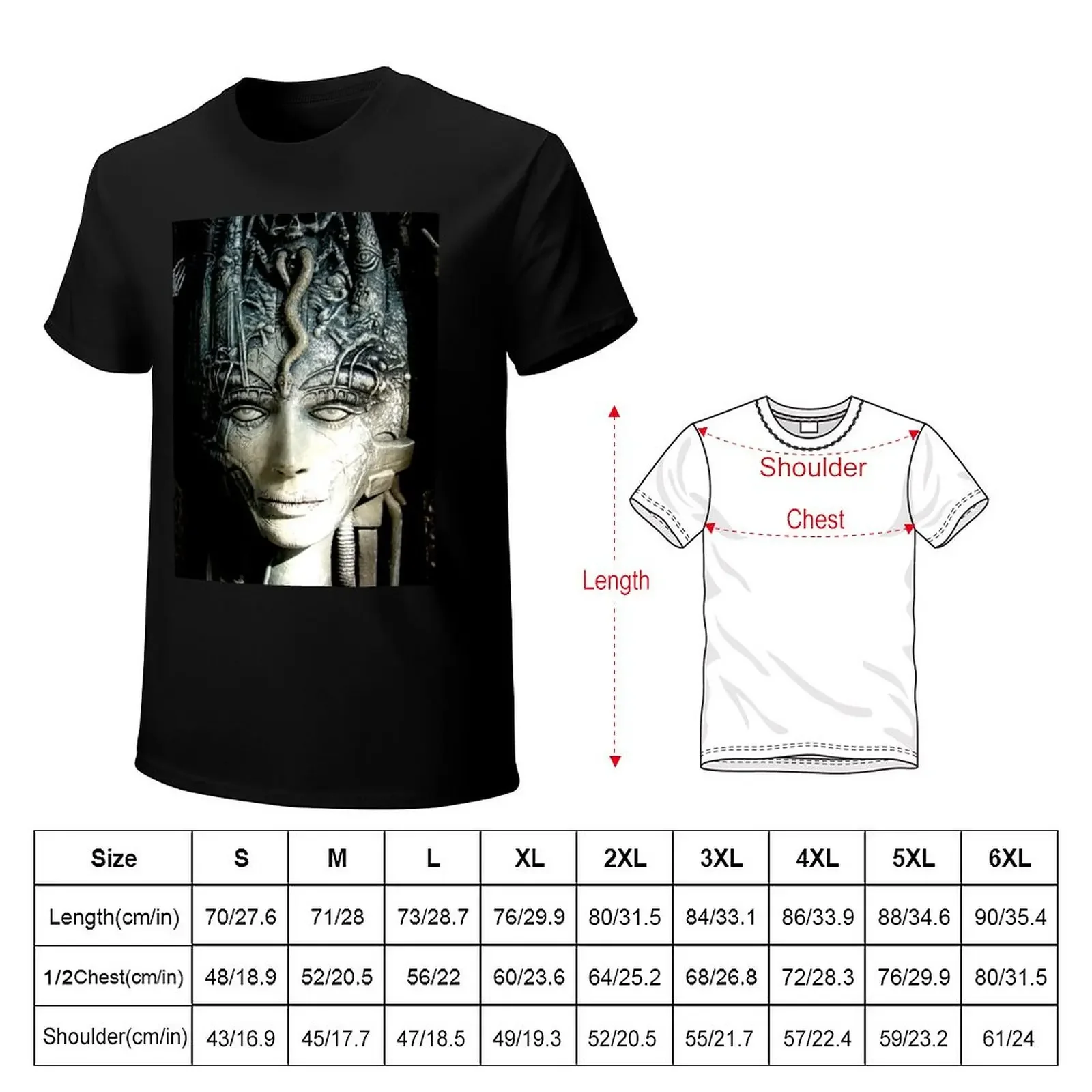 H.R Giger - Li 1 - Art T-Shirt anime clothes hippie clothes kawaii clothes oversized t shirts for men