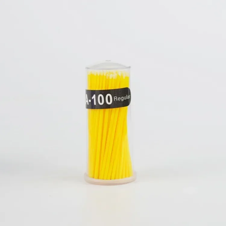 Disposable Eyelash Brushes, Swab Microbrushes, Eyelash Extension Removal Applicators, 100PCS Lot