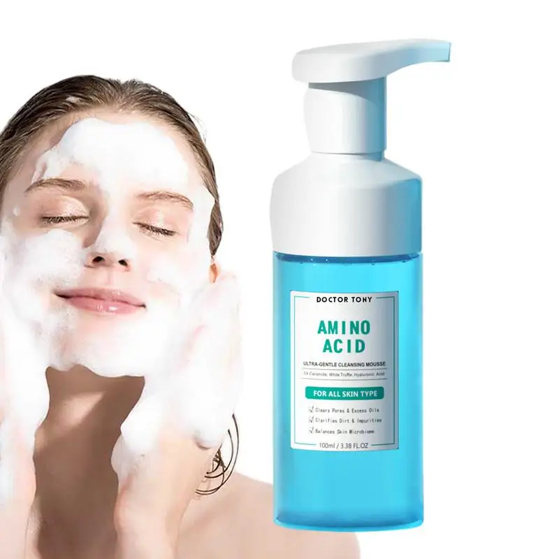 Amino Acid Cleansing Moisturizing Face Wash Oil Control Pore Shrinking Deep Clean Whitening Skin Care Face Wash 100g