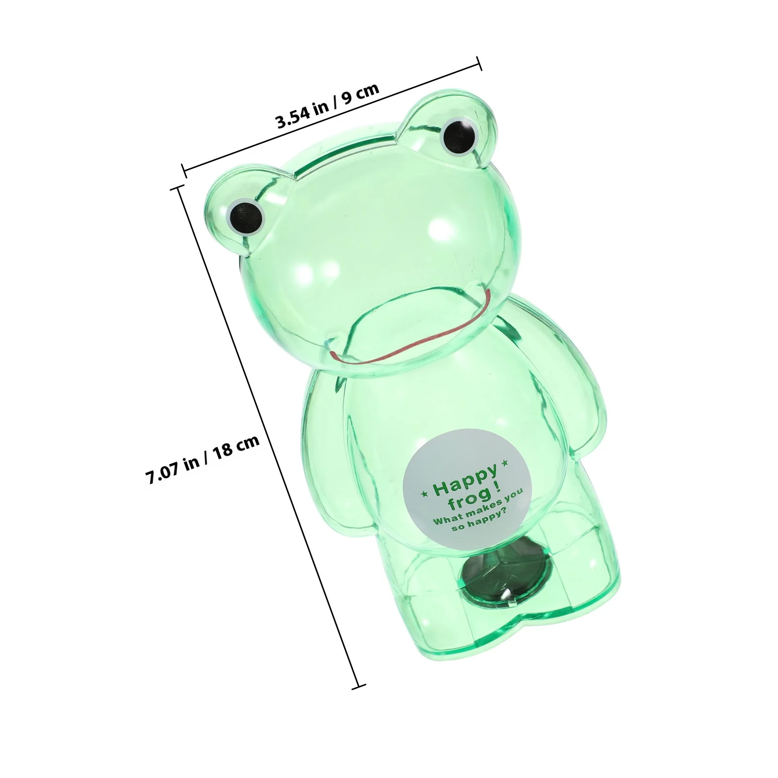 Frosch-Münzsparbox, transparenter kreativer Behälter für Kinder, multifunktionale Desktop-Münzaufbewahrung, Spardose