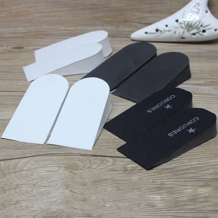 1 Pair Unisex Eva 2.3Cm Taller Height Shoes Insoles Heel Insert Increase Random Color