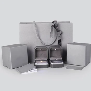 Original luxury jewelry packaging box for rings, earrings, necklace, bracelet elegant gift box.Attached accessories