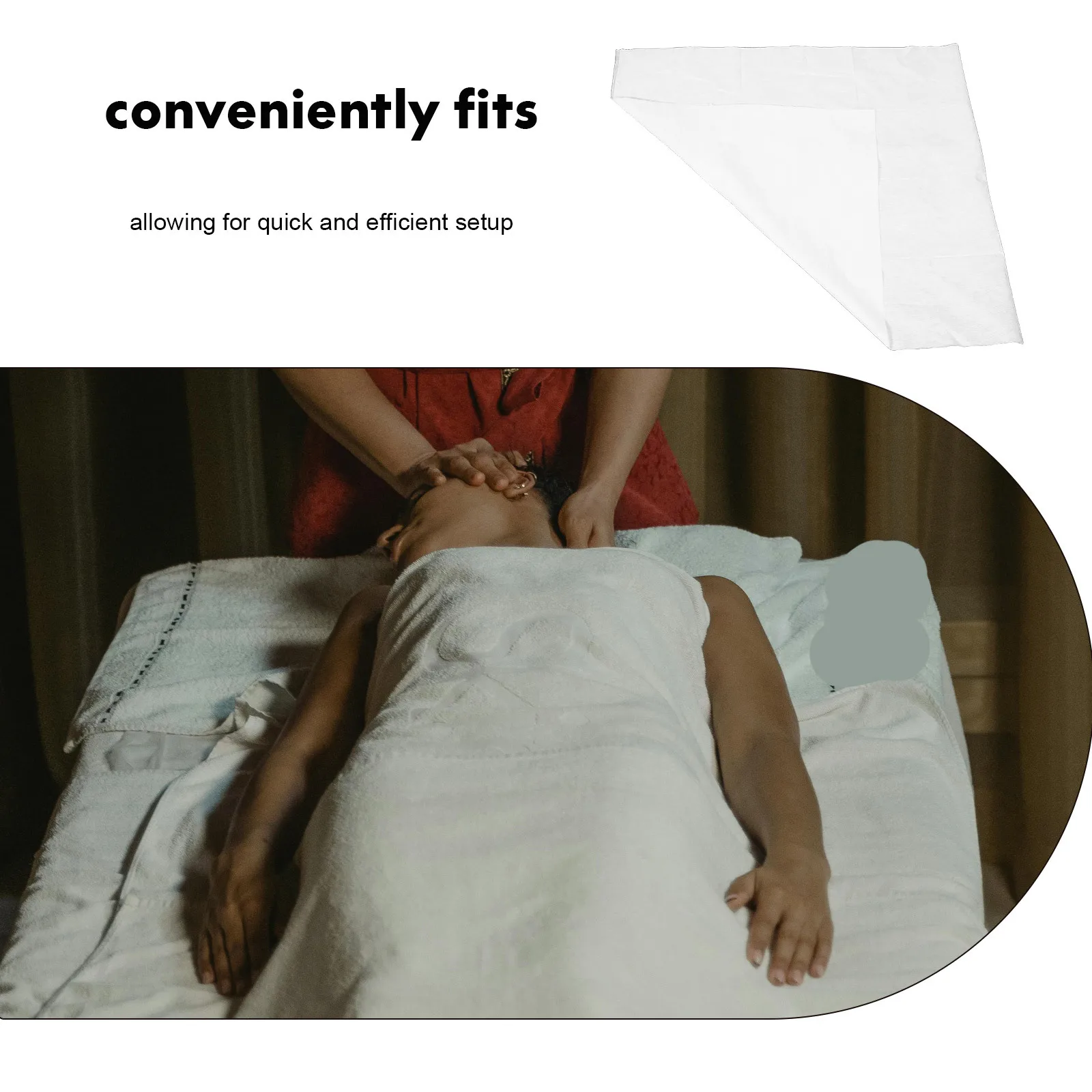 Lençóis descartáveis para massagem, 10 peças, não tecido, à prova d'água, salão de beleza, spa, mesa, protetor de cera facial, à prova de óleo