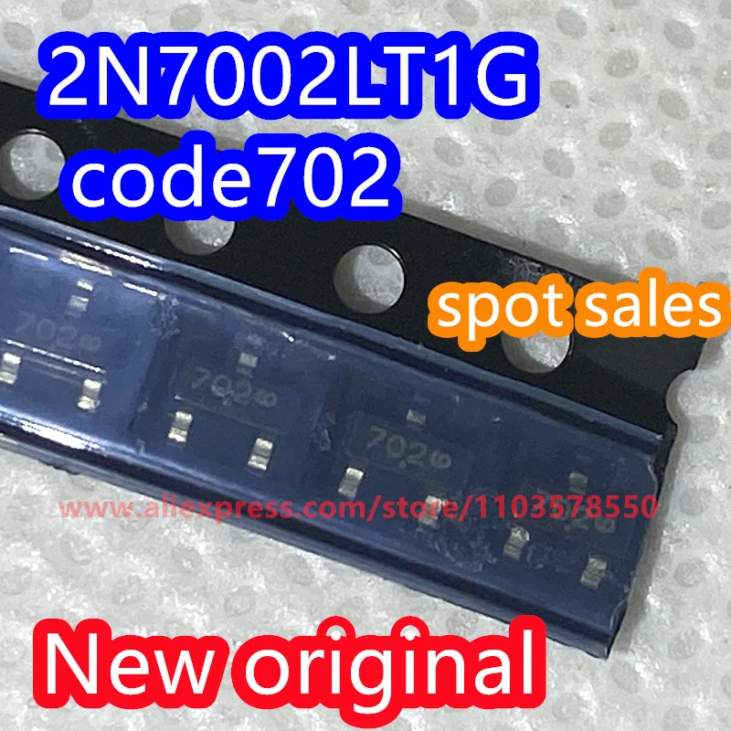 

500 шт. новый оригинальный 2N7002LT1G с трафаретной печатью 702 посылка SOT23 SMD N-канальный полевой транзистор 2N7002