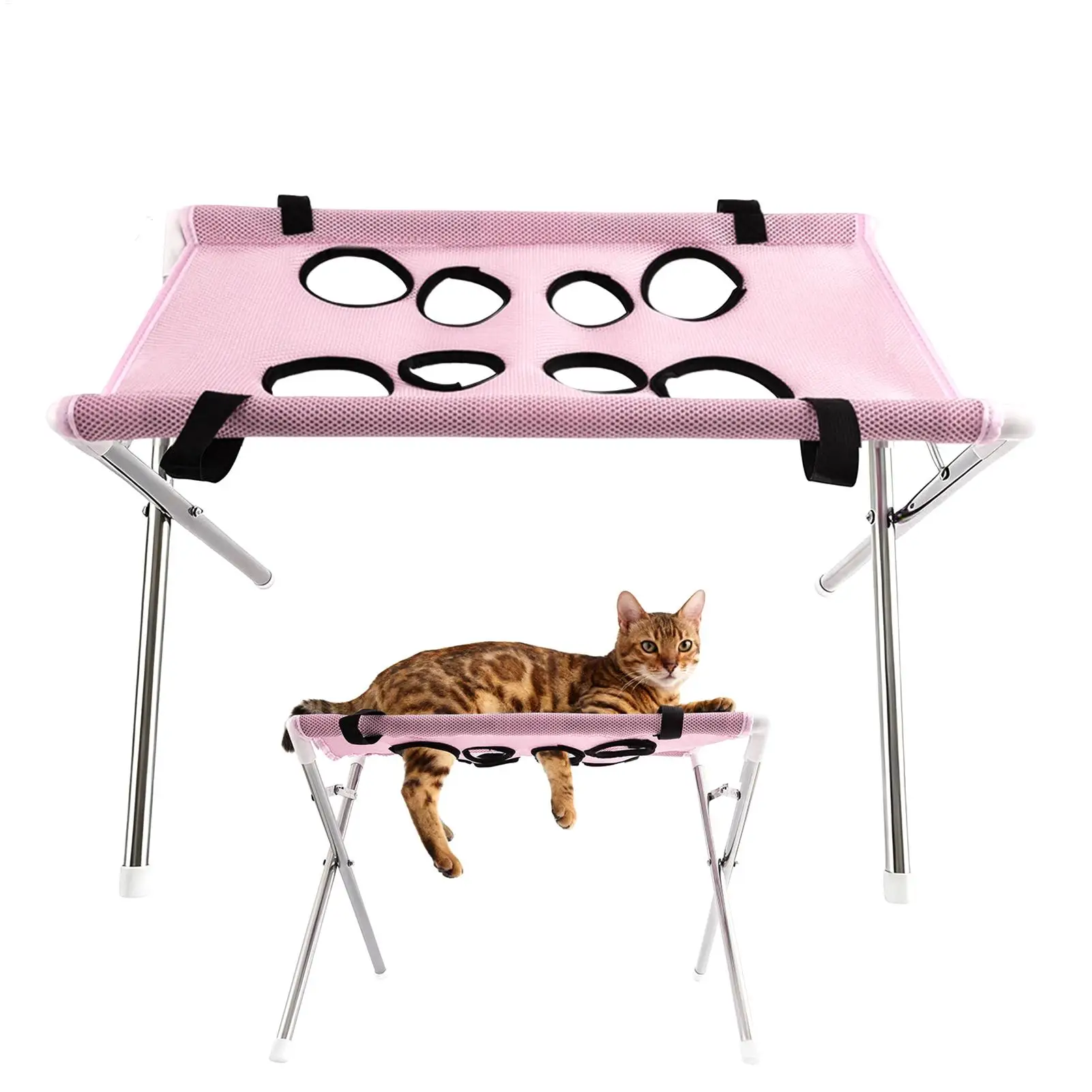 Grooming Hammock for Small Dogs 8-Hole Design Cat Anti-Escaping Grooming Sling Puppy Nail Trimming Hammock for Cats Dogs Kittens