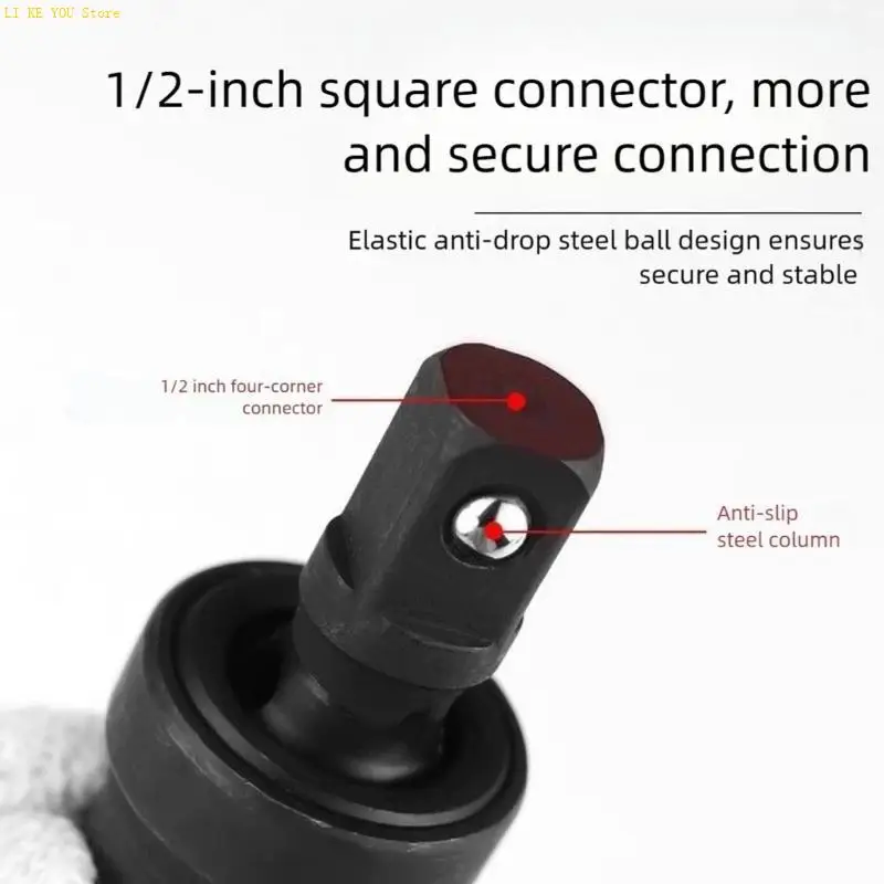 W3JE Industrial 1/2'' Drive Impact Universal Joint With Reinforced Locking Mechanism