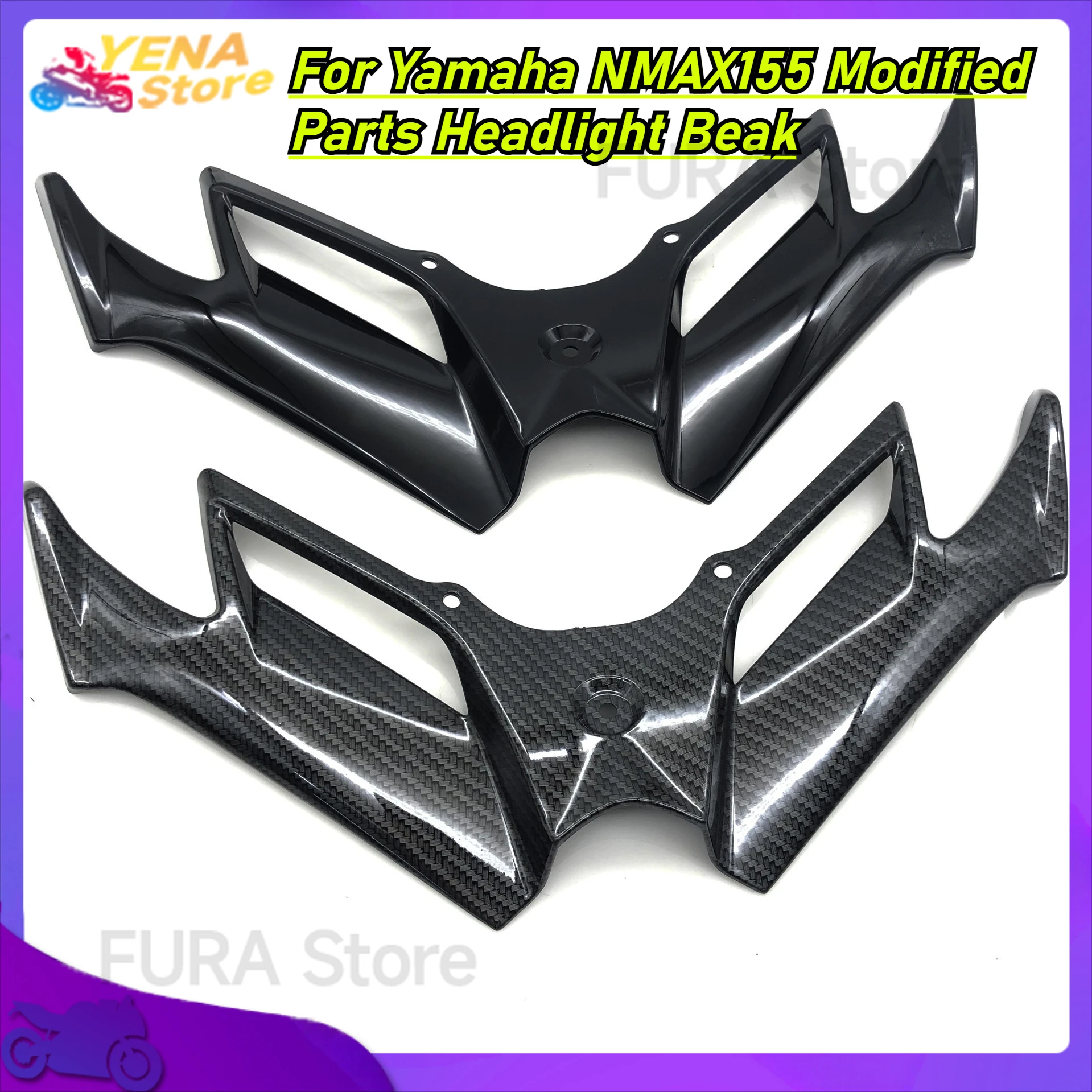 

Suitable for the under cover of the airfoil fairing and aerodynamic wing panel of Yamaha NMAX155 front frame motorcycle parts