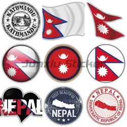 Nepal Flag Bumper Vinyl Bicycle Window Wrap Laptop Sticker Body Car Sticker PVC Vinyl Decal customizable